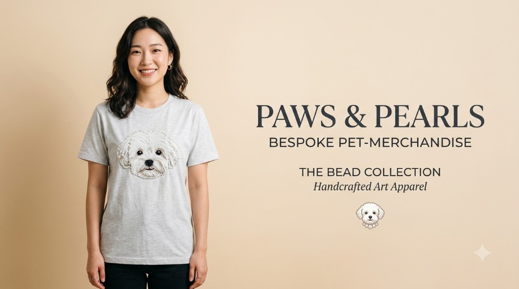 PAWS & PEARLS 핸드크래프트 아트 어패럴
